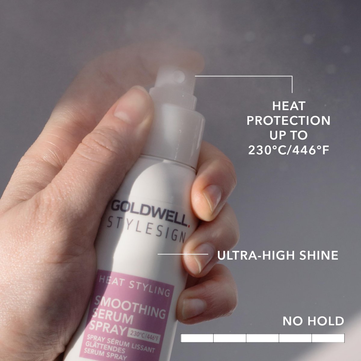 Goldwell StyleSign Smoothing Serum Spray – Frizz Control & Shine for Silky Hair, 3.34 oz Avelisse