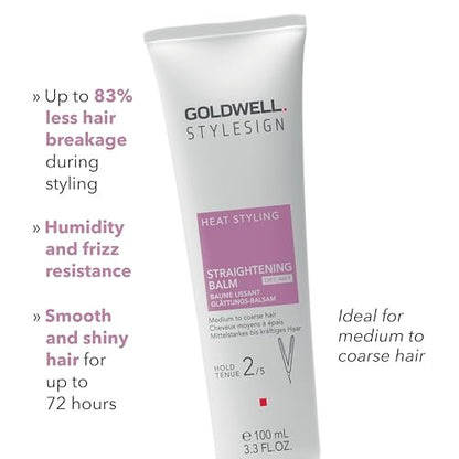 Goldwell StyleSign Straightening Balm - Smooth & Frizz-Free Hair, 3.34 oz Avelisse