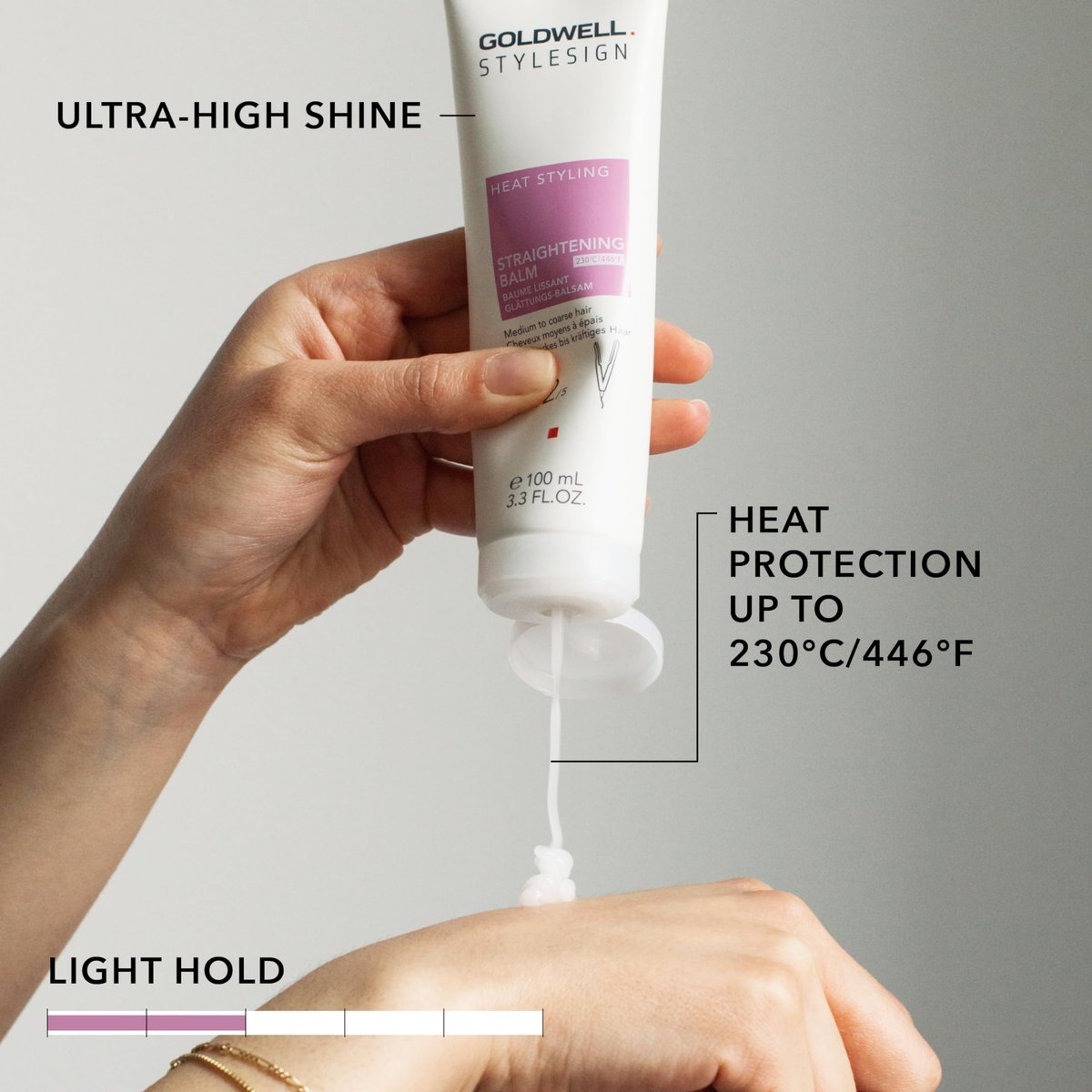 Goldwell StyleSign Straightening Balm - Smooth & Frizz-Free Hair, 3.34 oz Avelisse