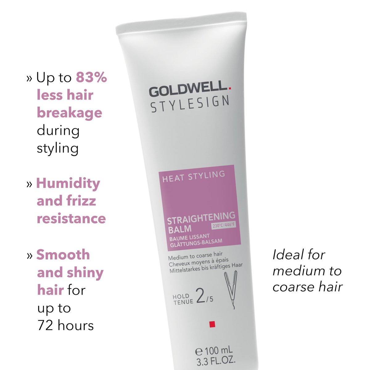 Goldwell StyleSign Straightening Balm - Smooth & Frizz-Free Hair, 3.34 oz Avelisse
