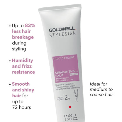 Goldwell StyleSign Straightening Balm - Smooth & Frizz-Free Hair, 3.34 oz Avelisse