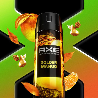 AXE Fine Fragrance Collection Premium Deodorant Body Spray for Men - Variety Pack (Blue Lavender, Aqua Bergamot, Golden Mango, Black Vanilla) - 4 Pack, 4 oz Each, Aluminum Free, 72H Odor Protection Avelisse