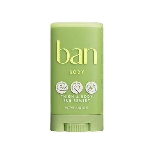 Ban Thigh & Body Anti-Friction Balm - Unscented, 1.4 Oz - Prevents Chafing & Skin Irritation for Women & Men Avelisse