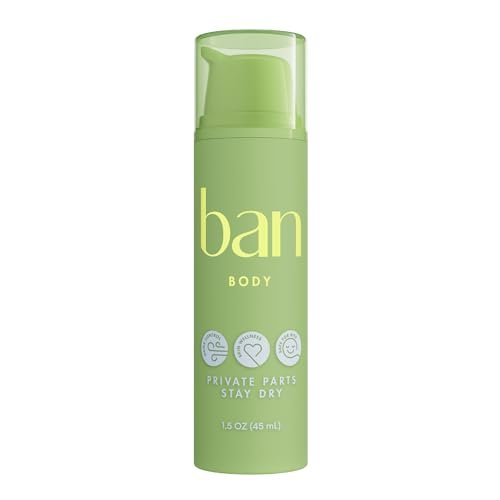 Ban Private Parts Deodorizing Lotion – Non-Toxic Sweat Absorbing Lotion for Sensitive Parts, Aluminum Free & Baking Soda Free, Soothing Aloe & Calendula, Light Scent, 1.5 Oz - görsel 2