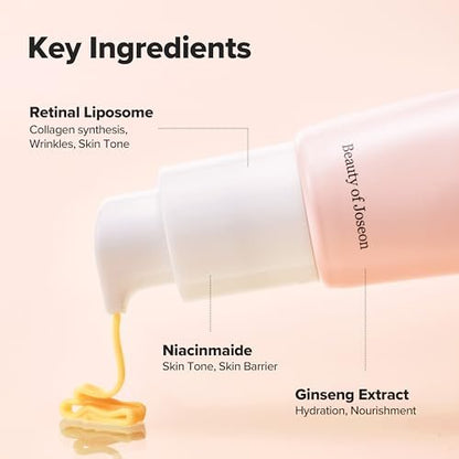 Beauty of Joseon Revive Eye Serum with Retinal, Niacinamide & Peptide – Korean Anti-Aging Eye Cream for Wrinkles & Dark Circles (1.76 oz, 2-Pack)
