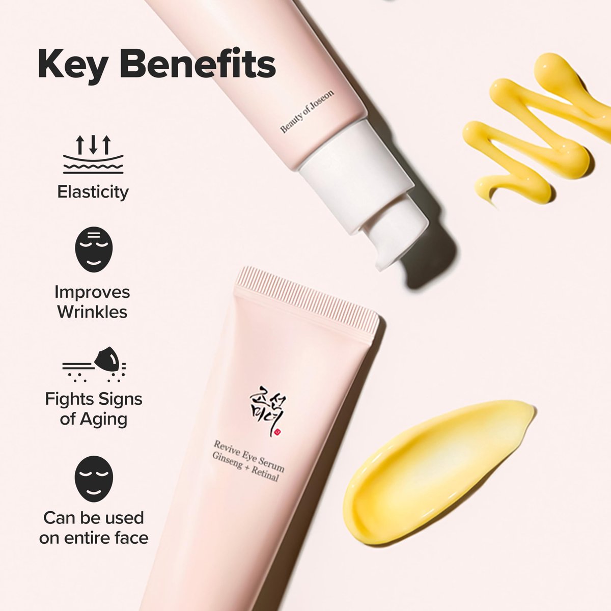 Beauty of Joseon Revive Eye Serum with Retinal, Niacinamide & Peptide – Korean Anti-Aging Eye Cream for Wrinkles & Dark Circles (1.76 oz, 2-Pack) - görsel 5