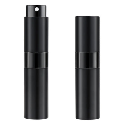 8ML Perfume Travel Refillable Portable Perfume Atomizer Bottle - 2 Pack, Leak-Proof Glass Spray Bottle for Essential Oils, Travel Essentials for Men & Women