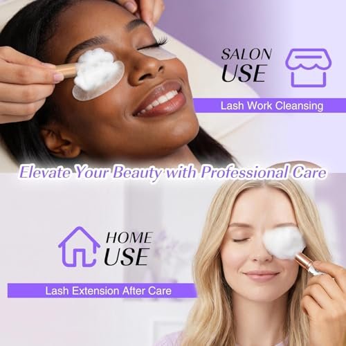 LZM Lash Shampoo Kit for Eyelash Extensions - Gentle Foaming Cleanser with Brush & Spoolies, 2.02 fl oz - görsel 10