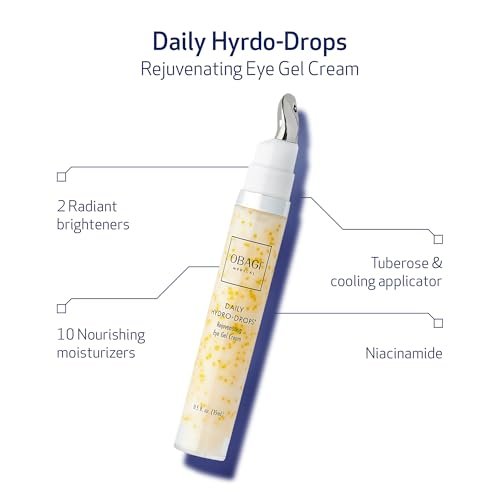 Obagi Daily Hydro-Drops Rejuvenating Eye Gel Cream – Reduce Dark Circles, Brighten, Smooth & Depuff Eyes – 0.5 oz Avelisse