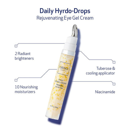 Obagi Daily Hydro-Drops Rejuvenating Eye Gel Cream – Reduce Dark Circles, Brighten, Smooth & Depuff Eyes – 0.5 oz Avelisse
