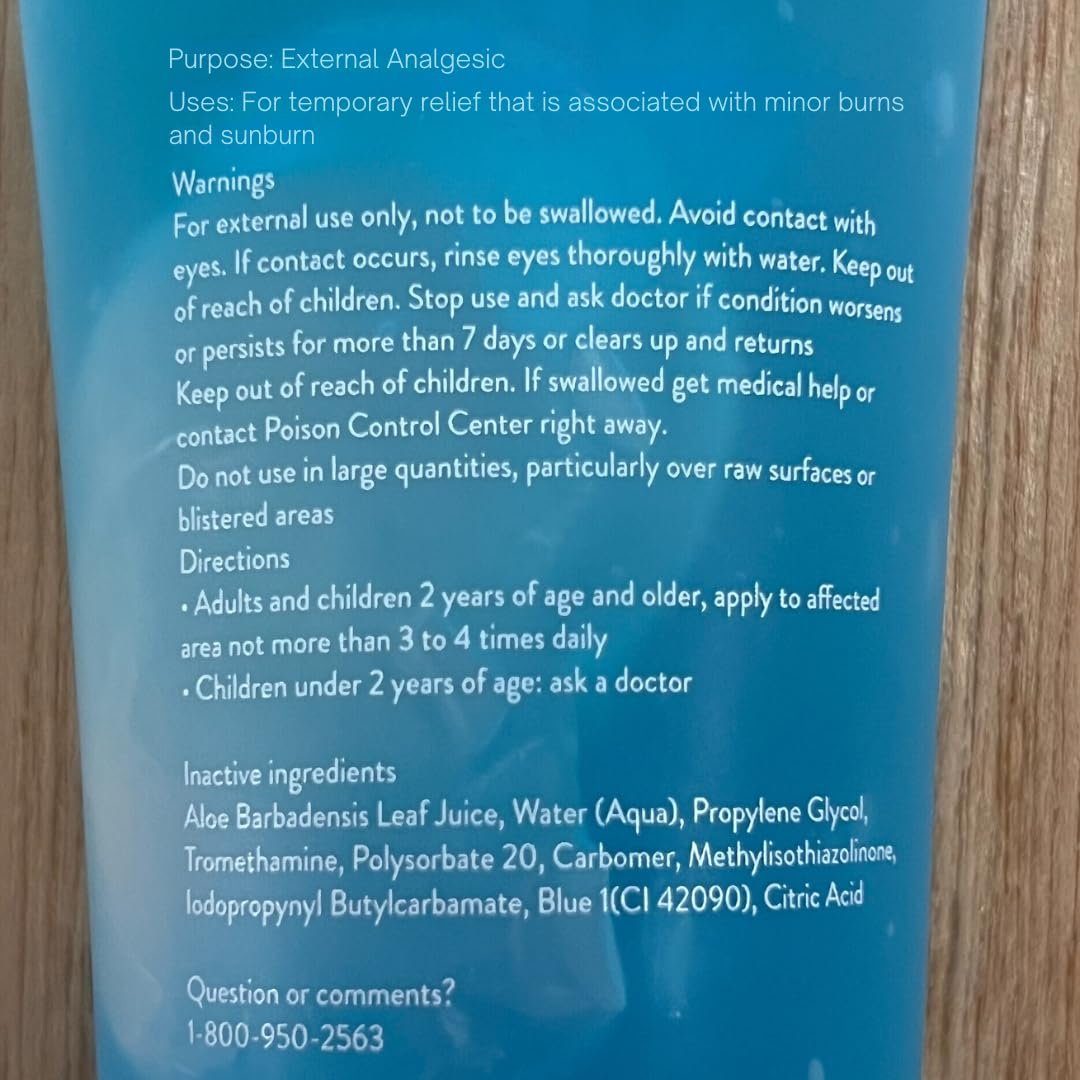 Aloe Up Aloe Vera Gel for Sunburn Relief – Cooling After Sun Jelly for Adults & Kids Face & Body – 96.6% Pure Gel – Reef Friendly, Alcohol & Fragrance Free – 4 Oz – Pack of 2 Avelisse