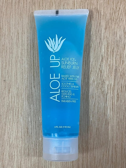 Aloe Up Aloe Vera Gel for Sunburn Relief – Cooling After Sun Jelly for Adults & Kids Face & Body – 96.6% Pure Gel – Reef Friendly, Alcohol & Fragrance Free – 4 Oz – Pack of 2 Avelisse