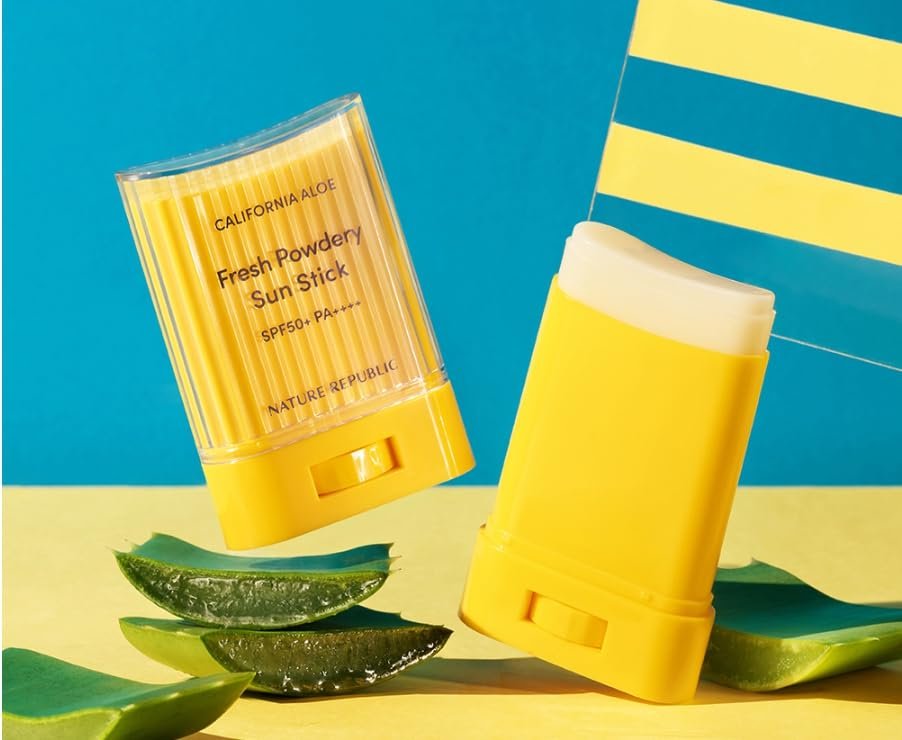 BC233 California Aloe Fresh Powdery Sun Stick SPF50+ PA++++ - 24g (0.77 oz) Sunscreen Stick for Face, Waterproof & Sweatproof - görsel 2