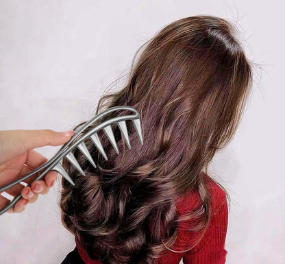 Dladhict 2-Pack Wide Tooth Comb for Wet Curly Wavy Thick Long Hair - Premium Plastic Grip for Wigs, Barber Salon - Large Shark Teeth Anti-Static Hair Combs for Men Women (Black, Grey)