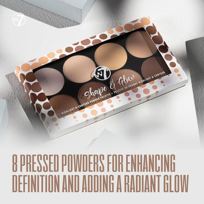 W7 Lift & Sculpt, Shape & Glow Set - 2 Full-Size Face Palettes - Cream Contour & Powder Duo