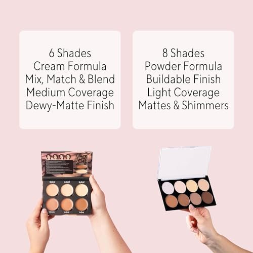 W7 Lift & Sculpt, Shape & Glow Set - 2 Full-Size Face Palettes - Cream Contour & Powder Duo - görsel 14