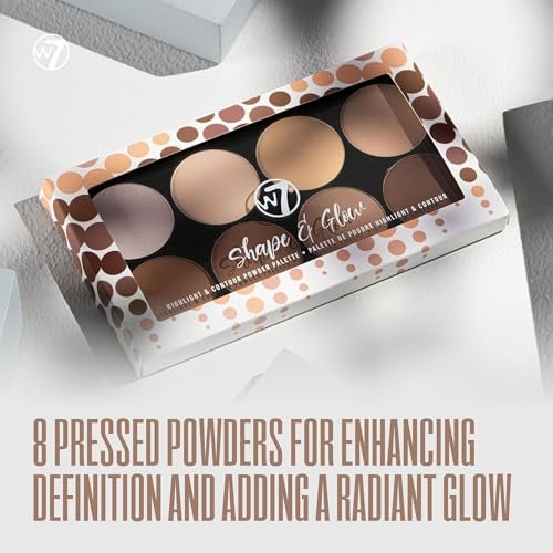 W7 Lift & Sculpt, Shape & Glow Set - 2 Full-Size Face Palettes - Cream Contour & Powder Duo - görsel 6