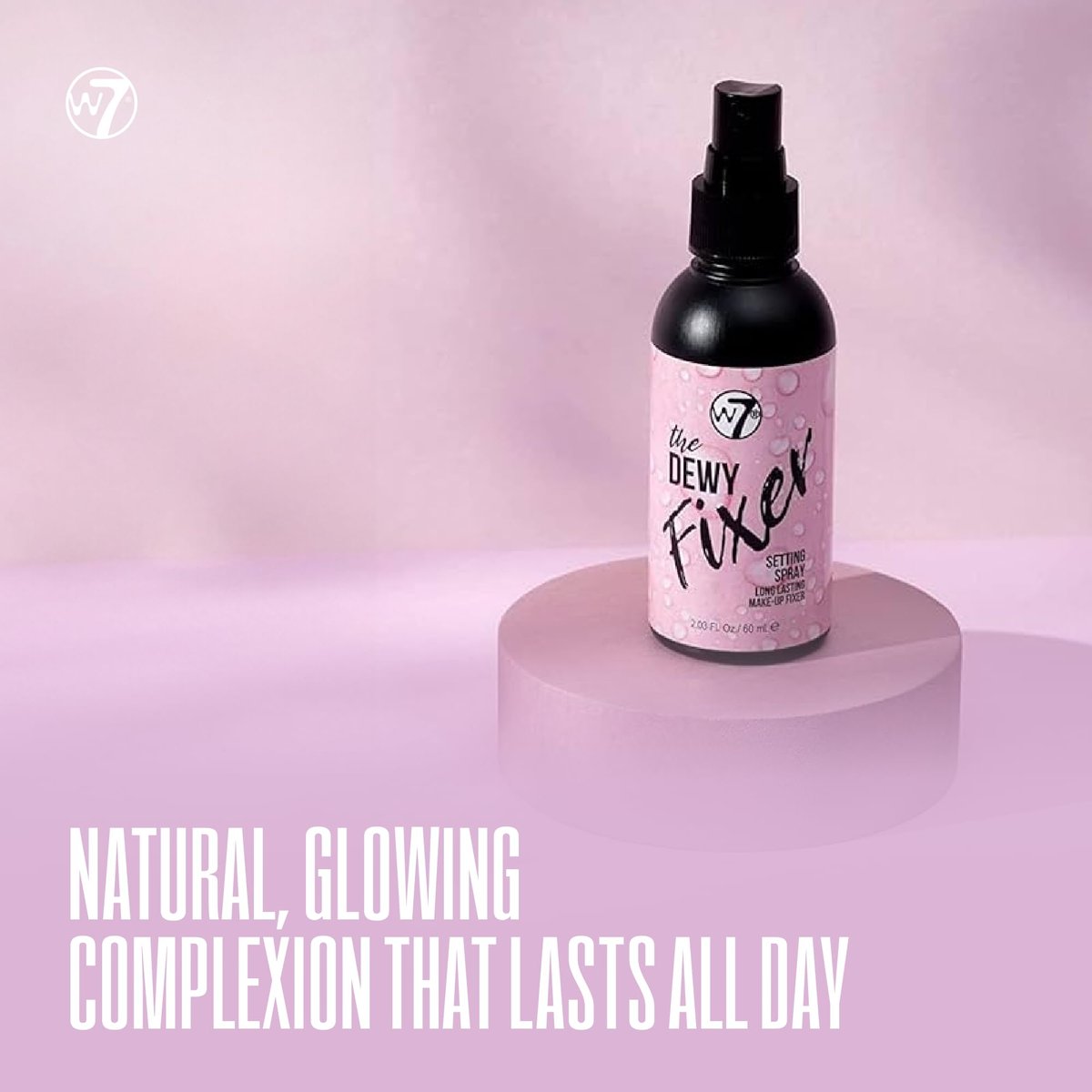 W7 The Fixer Glow Set - Makeup Primer & Setting Spray Duo for Radiant, Dewy Finish - Golden Sheer Coverage, Lightweight & Non-Sticky - görsel 9
