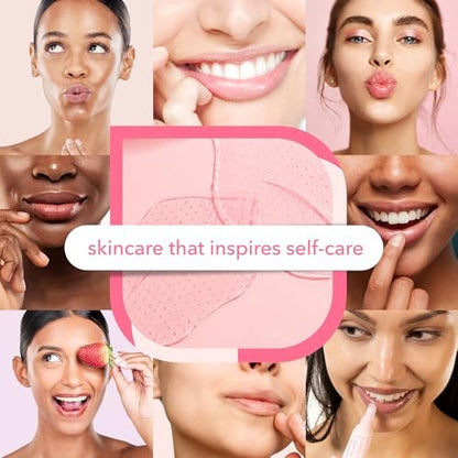 Patchology Rosé Lip Sleeping Mask – Overnight Lip Treatment with Hyaluronic Acid & Resveratrol for Hydrated, Smooth Lips Avelisse