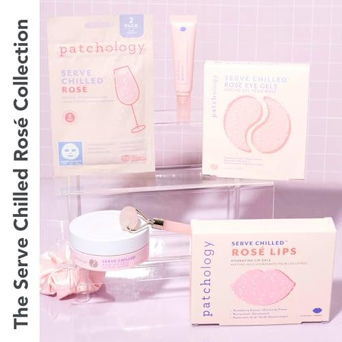 Patchology Rosé Lip Sleeping Mask – Overnight Lip Treatment with Hyaluronic Acid & Resveratrol for Hydrated, Smooth Lips Avelisse