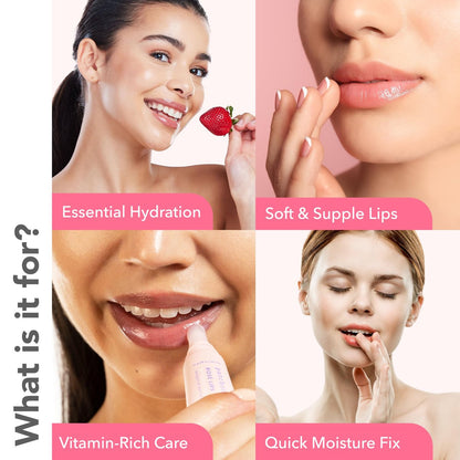 Patchology Rosé Lip Sleeping Mask – Overnight Lip Treatment with Hyaluronic Acid & Resveratrol for Hydrated, Smooth Lips Avelisse