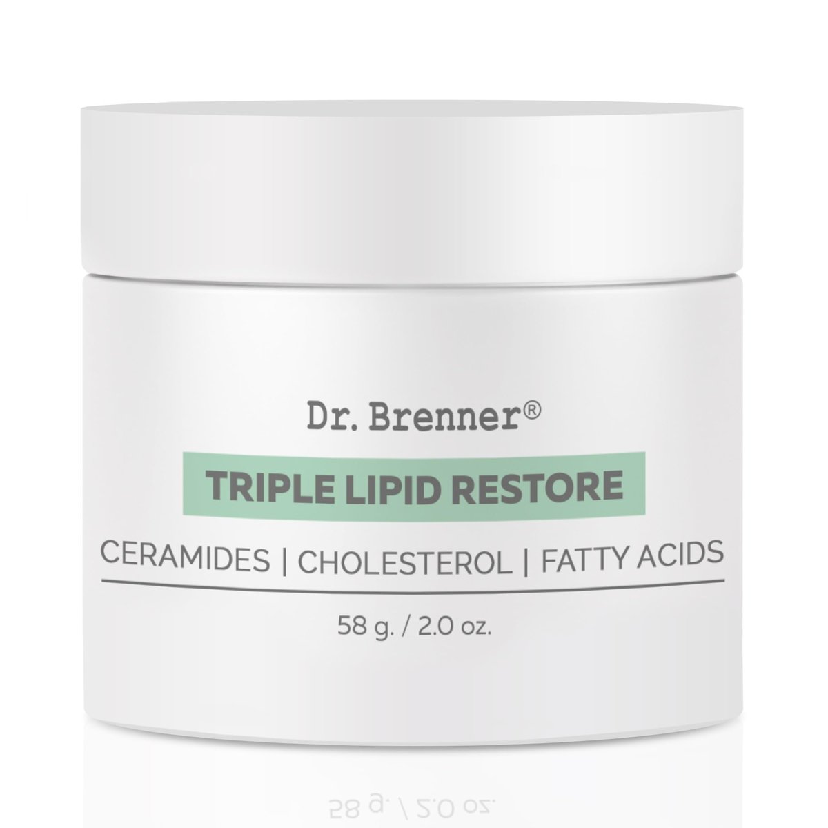 Dr. Brenner Triple Lipid Restore Anti Aging Face Moisturizer - Lifting & Recovery Cream with Ceramides, Lipids and Fatty Acids, 2 oz Avelisse