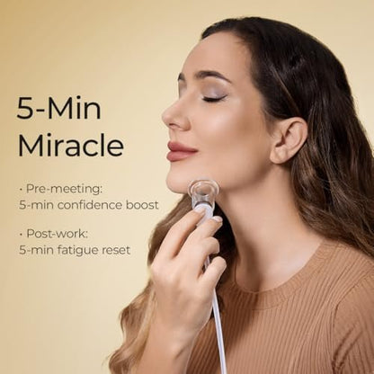 6-Piece Electric Facial Cupping Therapy Set with Glass Cups, 3-in-1 Gua Sha Facial Tools for Eye, Neck, and Skin Care, 3 Sizes Vacuum Suction for Puffiness and Cellulite Reduction Avelisse