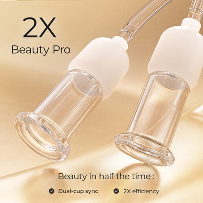 6-Piece Electric Facial Cupping Therapy Set with Glass Cups, 3-in-1 Gua Sha Facial Tools for Eye, Neck, and Skin Care, 3 Sizes Vacuum Suction for Puffiness and Cellulite Reduction Avelisse