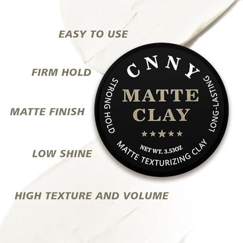 CNNY Men's Hair Styling Clay – Firm Hold, Matte Finish, Natural Ingredients, 3.53 oz - görsel 10