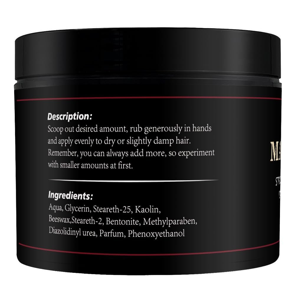 CNNY Men's Hair Styling Clay – Firm Hold, Matte Finish, Natural Ingredients, 3.53 oz - görsel 13
