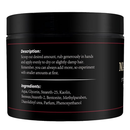 CNNY Men's Hair Styling Clay – Firm Hold, Matte Finish, Natural Ingredients, 3.53 oz