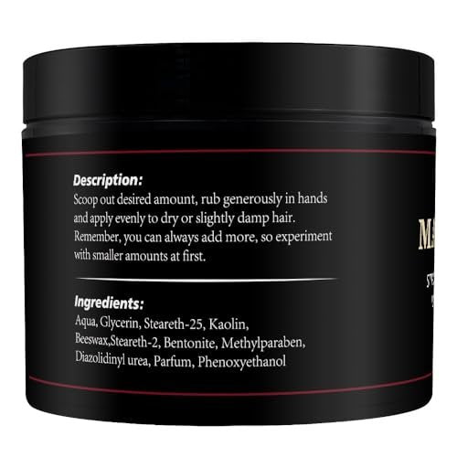 CNNY Men's Hair Styling Clay – Firm Hold, Matte Finish, Natural Ingredients, 3.53 oz - görsel 14