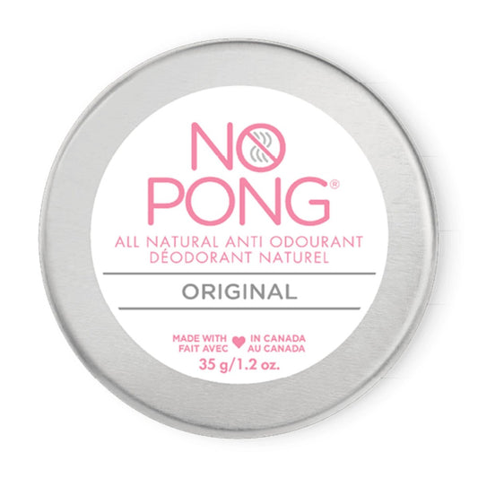 No Pong Original All Natural Deodorant Cream - Plastic-Free, Aluminum-Free, Paraben-Free, 35g - For Men and Women Avelisse