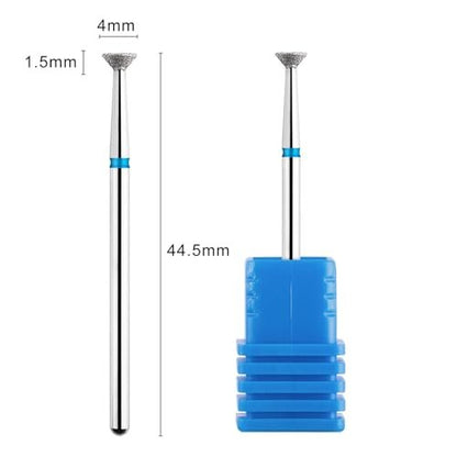 Acycoin2A 2-Pack Diamond Burr Nail Drill Bits for Electric Nail File – Carbide Grinding Head Disc for Professional Manicure & Pedicure