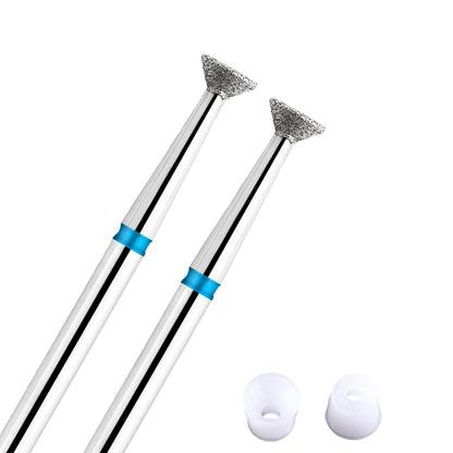 Acycoin2A 2-Pack Diamond Burr Nail Drill Bits for Electric Nail File – Carbide Grinding Head Disc for Professional Manicure & Pedicure