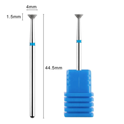 Acycoin2A 2-Pack Diamond Burr Nail Drill Bits for Electric Nail File – Carbide Grinding Head Disc for Professional Manicure & Pedicure