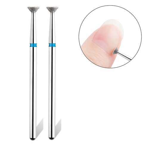 Acycoin2A 2-Pack Diamond Burr Nail Drill Bits for Electric Nail File – Carbide Grinding Head Disc for Professional Manicure & Pedicure - görsel 6
