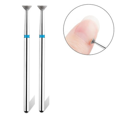 Acycoin2A 2-Pack Diamond Burr Nail Drill Bits for Electric Nail File – Carbide Grinding Head Disc for Professional Manicure & Pedicure