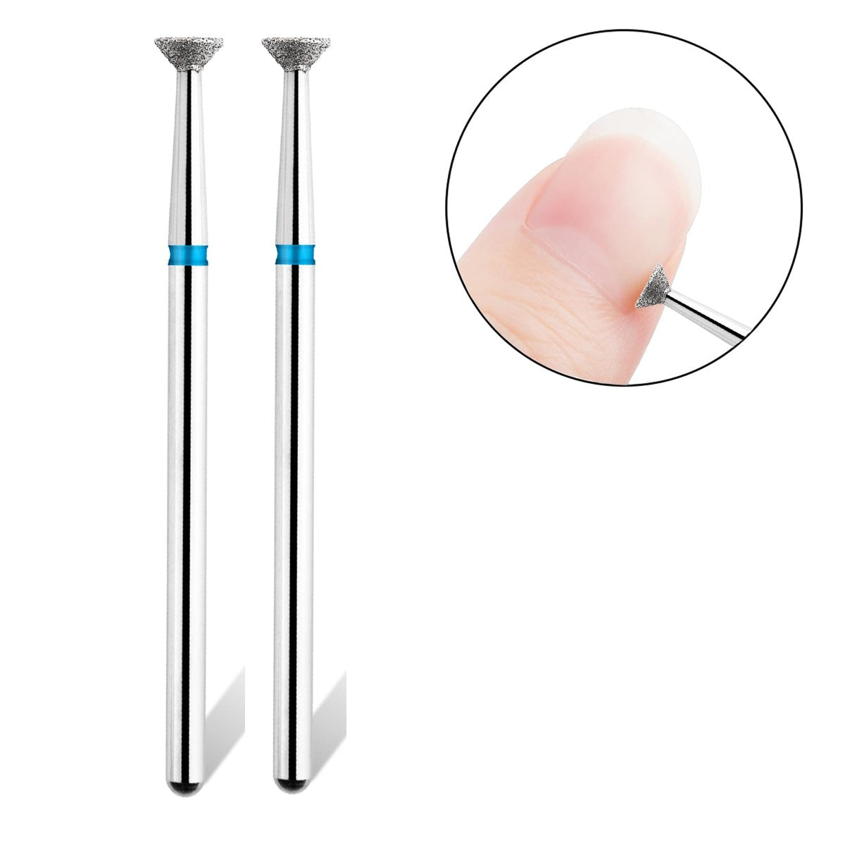 Acycoin2A 2-Pack Diamond Burr Nail Drill Bits for Electric Nail File – Carbide Grinding Head Disc for Professional Manicure & Pedicure - görsel 5