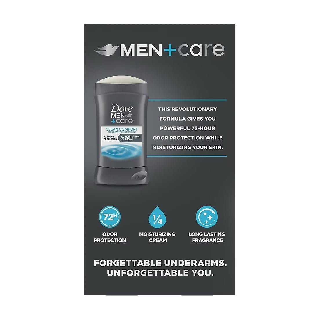 Dove Men+Care 72-Hour Deodorant Stick Aluminum Free - Clean Comfort, 3 Pack (3 oz each) Avelisse