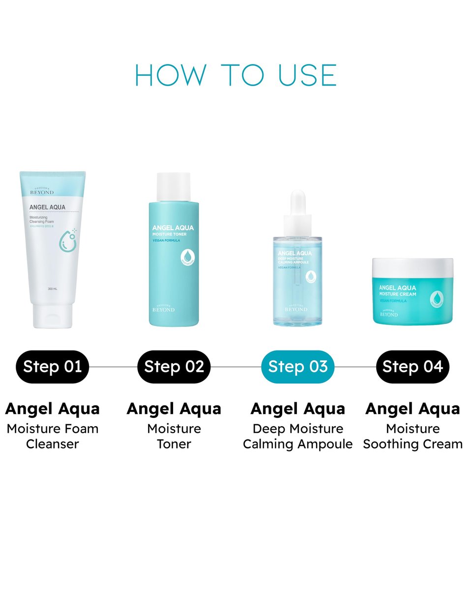 BEYOND Angel Aqua Moisture Ampoule - Deep Hydration Serum for Sensitive Skin, Barrier Strengthening, Vegan Korean Skincare, 1.7 fl oz (Pack of 2) - görsel 11