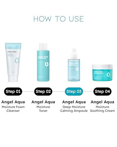 BEYOND Angel Aqua Moisture Ampoule - Deep Hydration Serum for Sensitive Skin, Barrier Strengthening, Vegan Korean Skincare, 1.7 fl oz (Pack of 2) - görsel 12