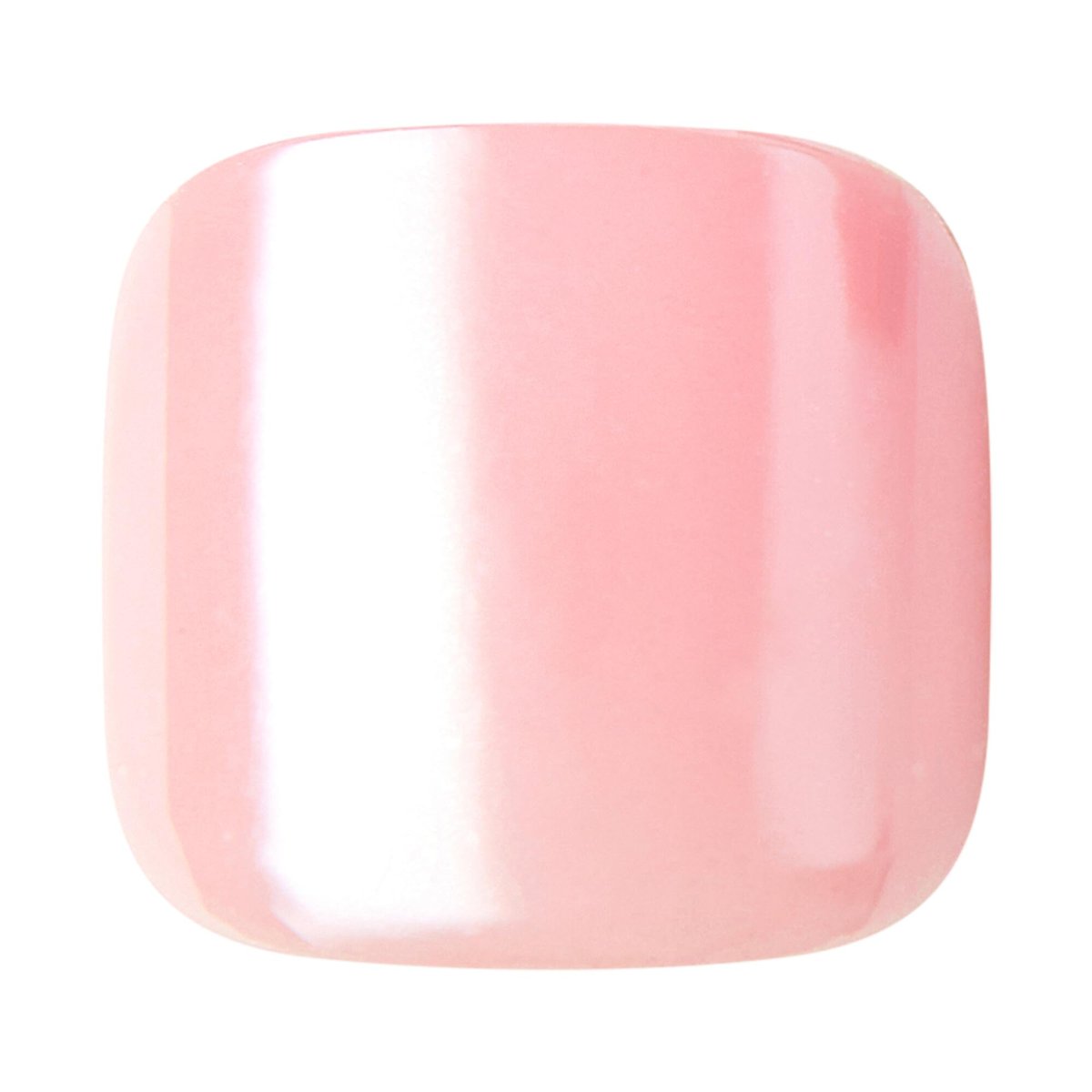 KISS imPRESS Premium No Glue Pedi Press-On Toenails - Sparkling Light Pink Pearl, Squoval Shape, 24 Nails + Prep Pad + Manicure Stick + Mini File - görsel 5