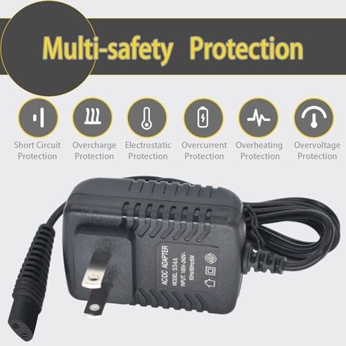 Replacement Charger for BaByliss PRO FXFS2 Shaver – 4.5V Power Adapter Compatible with BaBylissPRO Barberology Cordless Metal Double Foil Shaver FXFS2 Charging Cord Avelisse