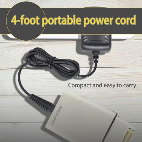 Replacement Charger for BaByliss PRO FXFS2 Shaver – 4.5V Power Adapter Compatible with BaBylissPRO Barberology Cordless Metal Double Foil Shaver FXFS2 Charging Cord Avelisse