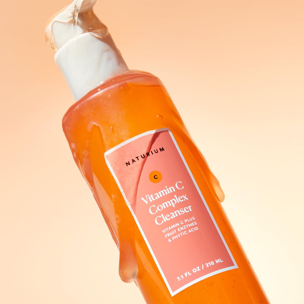 Naturium Vitamin C Complex Cleanser - Gently Exfoliating Foaming Face Wash with Phytic Acid & Fruit Enzymes, 7.1 oz - görsel 10