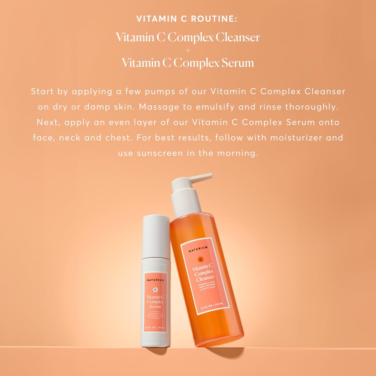 Naturium Vitamin C Complex Cleanser - Gently Exfoliating Foaming Face Wash with Phytic Acid & Fruit Enzymes, 7.1 oz - görsel 8