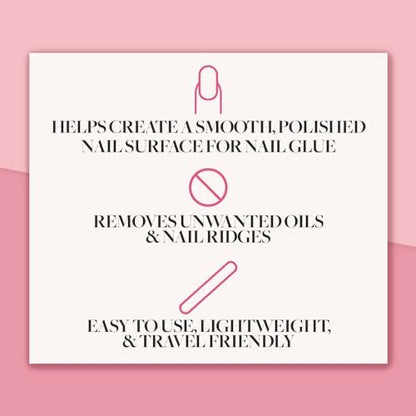 Glamnetic 7-in-1 Nail Buffer: All-in-One Nail Buffing Block for Filing, Shaping, Smoothing & Polishing