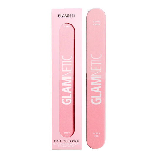 Glamnetic 7-in-1 Nail Buffer: All-in-One Nail Buffing Block for Filing, Shaping, Smoothing & Polishing