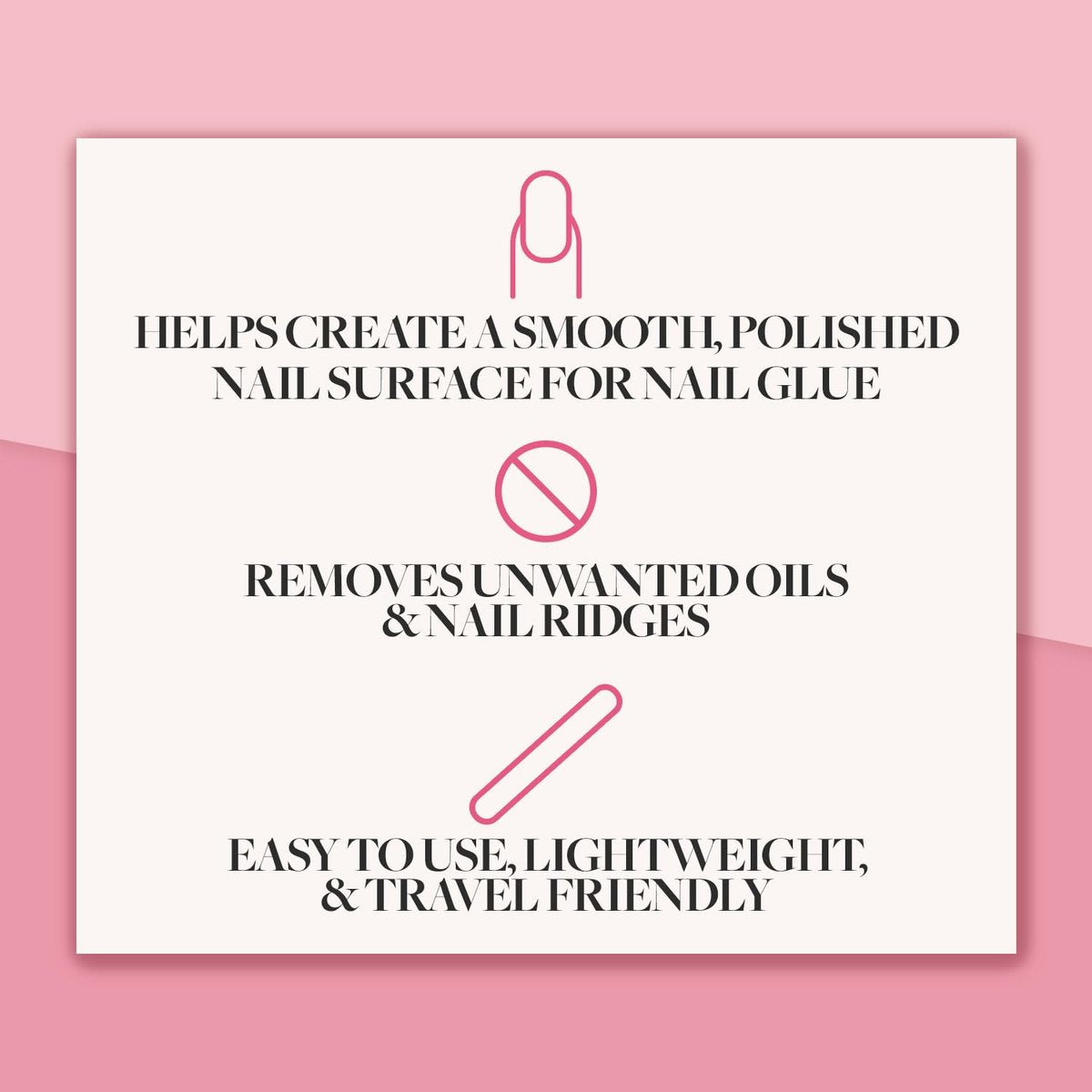 Glamnetic 7-in-1 Nail Buffer: All-in-One Nail Buffing Block for Filing, Shaping, Smoothing & Polishing - görsel 7
